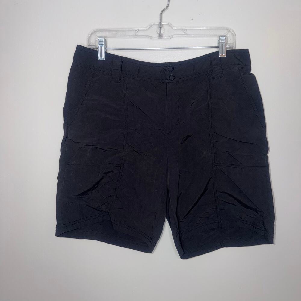 Eddie Bauer Womens Black Nylon Shorts - Size 10